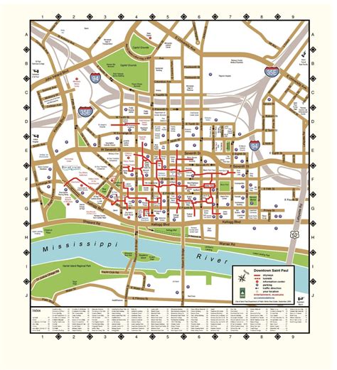 St Paul Skyway Map – Map Of The World