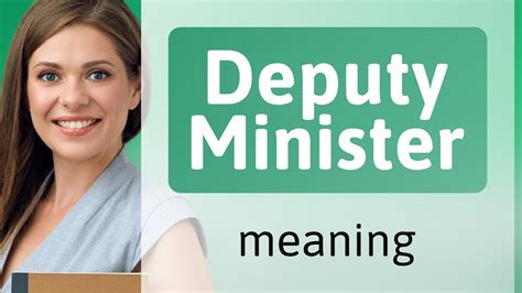 Understanding the Role of a Deputy Minister - YouTube