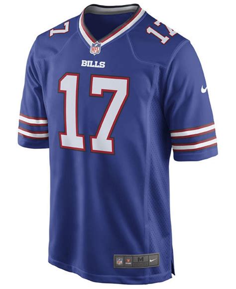 Nike Synthetic Josh Allen Buffalo Bills Game Jersey in Blue for Men - Lyst