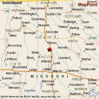 La Plata, Missouri Area Map & More