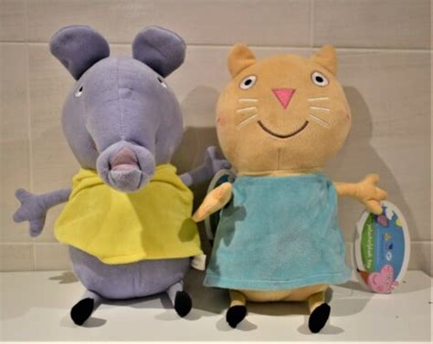 PEPPA PIG SOFT TOY 30 cm / 12" TALL EMILY ELEPHANT Or CANDY CAT ...