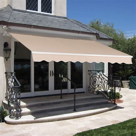 XtremepowerUS Polyester Retractable Standard Patio Awning & Reviews | Wayfair