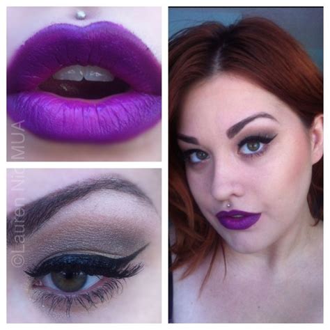 Lips are MAC Heroine lipstick and Nightmoth lip liner! Eyes are all the colors in the MAC Archie ...