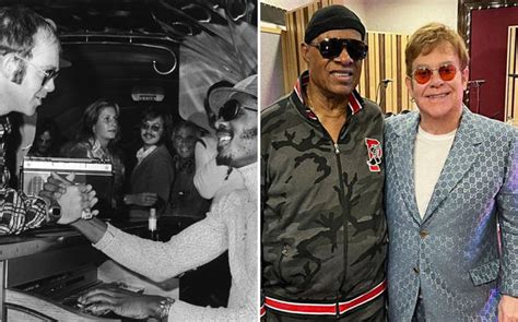 Elton John and Stevie Wonder celebrate friendship and life's most ...