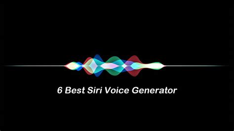 6 Best Siri Voice Generator Text to Speech for Influencers