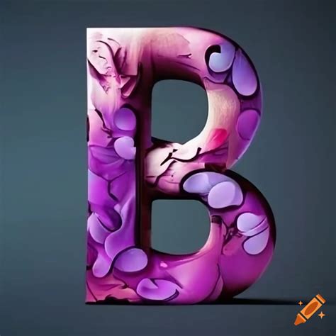 Letter b in bold and uppercase on Craiyon