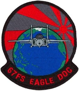 67th FIGHTER SQUADRON – F-15 – EAGLE DOC – BLACK | Flightline Insignia