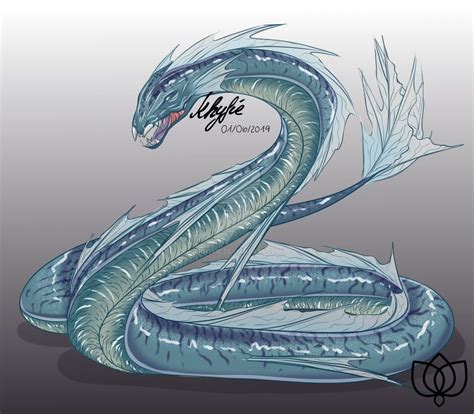 Basilisk - Water Edition by khyfie | Sea serpent, Mythical creatures, Fantasy creatures