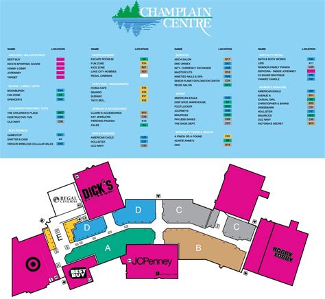 Champlain Centre (57 stores) - shopping in Plattsburgh, New York NY 12901 - MallsCenters