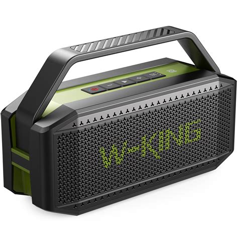 Bluetooth Speakers Loud, W-King 60W Portable Speaker with Rich Bass ...