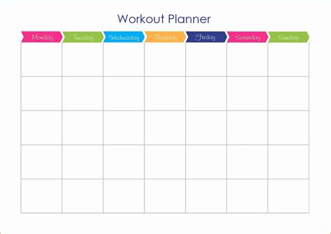 19 Utilitarian Workout Calendar Templates - Kitty Baby Love