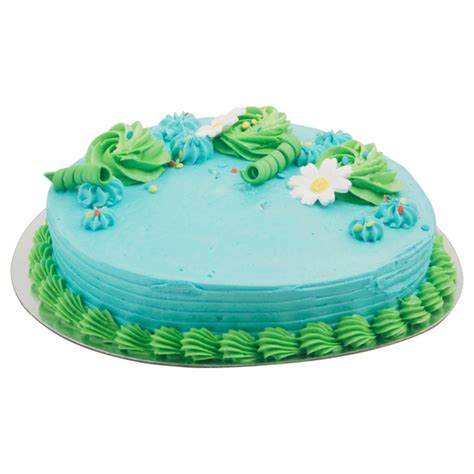 Save on Food Lion Bakery Cake Yellow Traditional Vanilla Cake Blue Icing 8 Inch Order Online ...