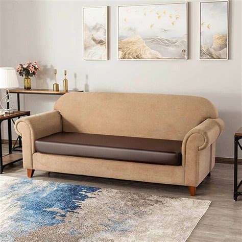 Faux Leather Sofa Seat Cushion Cover | Cushions on sofa, Sofa seat ...