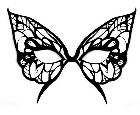 Butterfly Mask Template Masquerade Mask Template, Butterfly Masquerade ...