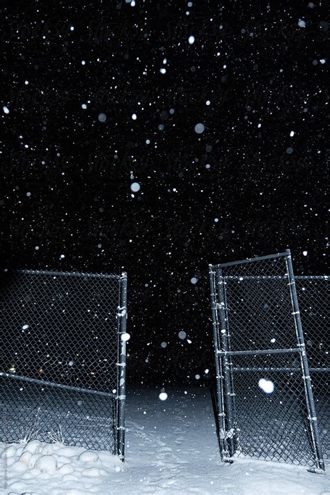 Night Entrance by Maryanne Gobble | Snow night, Night aesthetic, Winter ...