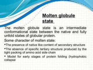 Protein Folding Mechanism | PPT