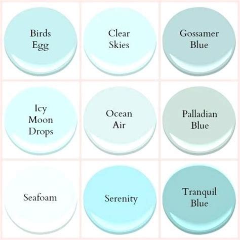 Seafoam Paint Color Coastal Paint Colors Blue Seafoam Paint Color ...