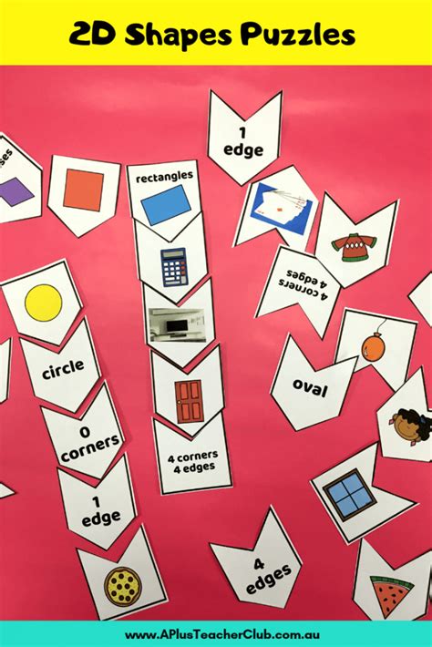 These Hands-on learning activities for teaching children about 2D and 3D shapes and their ...