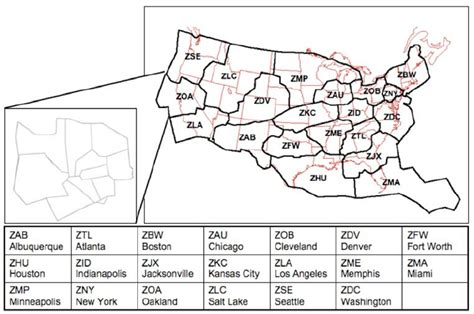 Centers in the continental U.S. airspace with sectors shown for Oakland ...