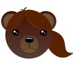 Bear scratches back | Free SVG