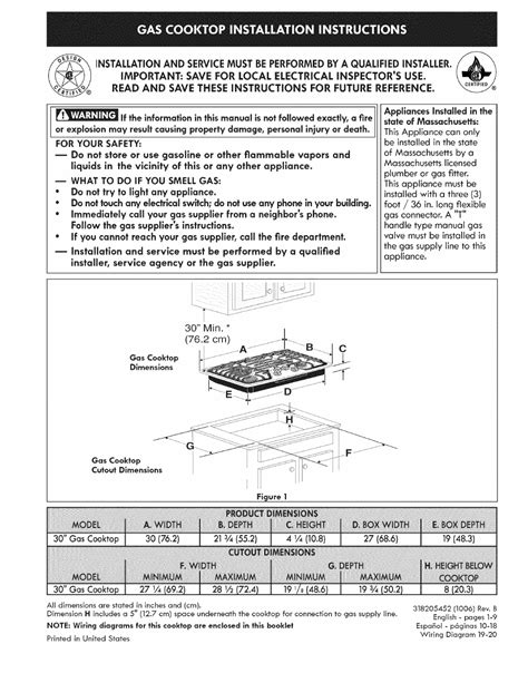 Kenmore Kenmore Elite 30'' Gas Cooktop Installation Guide - Free PDF Download (20 Pages)