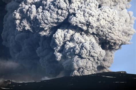 May 8 2010 - Ash cloud erupting from Eyjafjallajokull Volcano Iceland Poster Print - Walmart.com