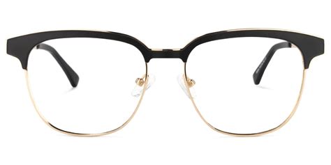 Wren Browline Black-Gold Eyeglasses & Glasses Frames