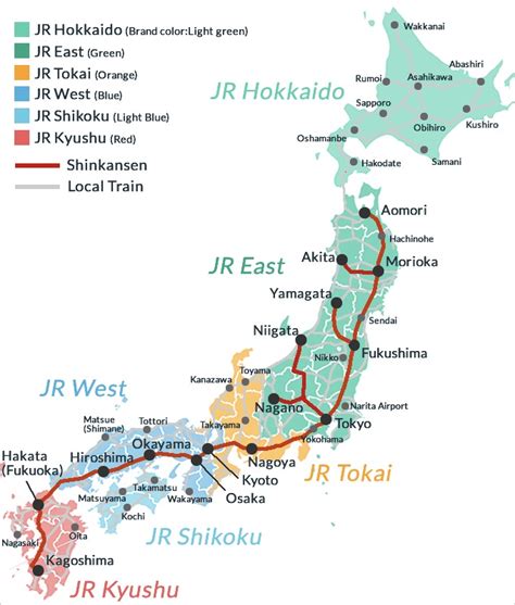 Jr Pass Map Of Japan - United States Map