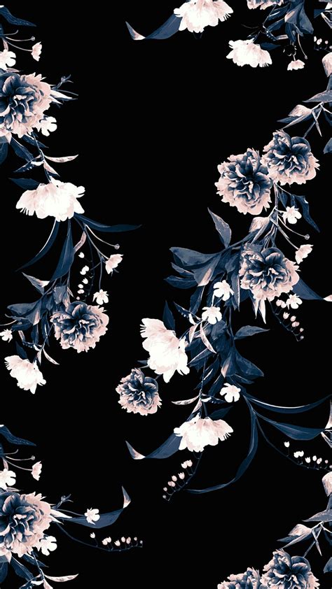 Dark Floral iPhone Wallpapers - Top Free Dark Floral iPhone Backgrounds ...