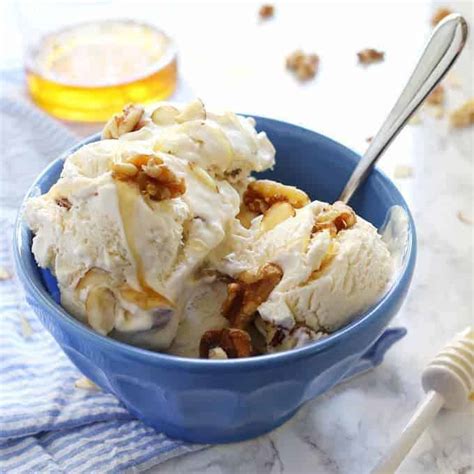 No-Churn Honey Nut Ice Cream » The Thirsty Feast by honey and birch