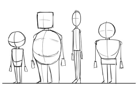 Model Sheet Character Template Drawing - Insanalandia