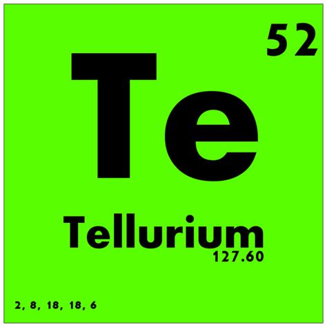 052 Tellurium - Periodic Table of Elements | Watch Study Gui… | Flickr