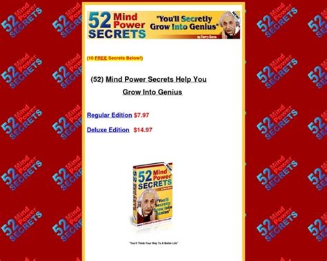 52 Mind Power Secrets. - Health and Nutrition Online