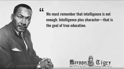 Reflection Upon Dr. Martin Luther King Jr.'s "The Purpose of Education ...