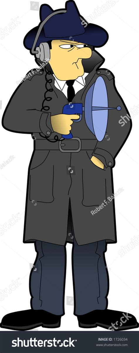 Vector Cartoon Graphic Depicting A "Secret Agent" - 1726034 : Shutterstock