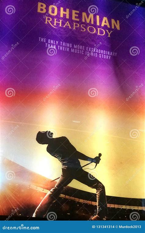 Bohemian Rhapsody Queen Movie Promotion Poster Editorial Stock Image ...