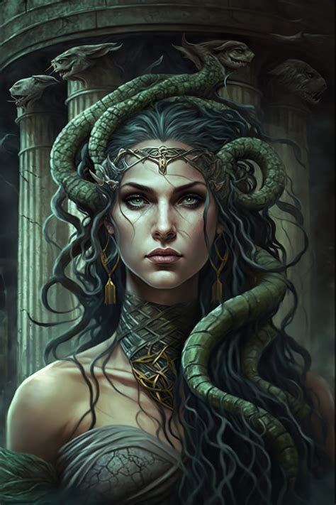 Medusa Painting Medusa Artwork Greek Mythology Art Greek Goddess Art ...