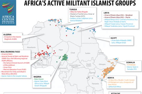 Map of Africa’s Militant Islamic Groups – Africa Center for Strategic Studies