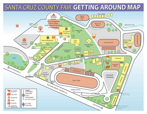 Map of the Santa Cruz County Fairgrounds