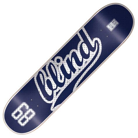 Blind Skateboards Blind Athletic Jersey Navy/White Skateboard Deck 8.25 ...