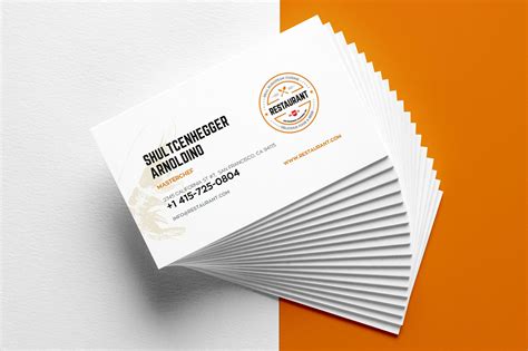 30+ Delicate Restaurant Business Card Templates | Decolore Regarding Call Card Templates ...