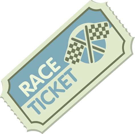 Clipart - Misc Race Ticket