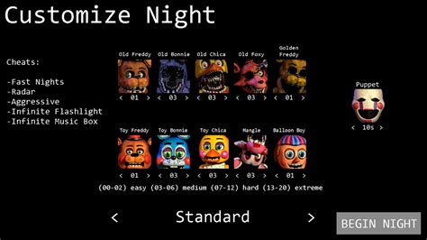 FNaF 2 Custom Night by JunnBoi on DeviantArt