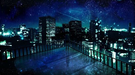 Anime City Night Scenery Wallpapers - Top Free Anime City Night Scenery ...