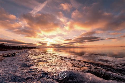 Lake Erie Sunset Photograph by Dave Niedbala | Fine Art America