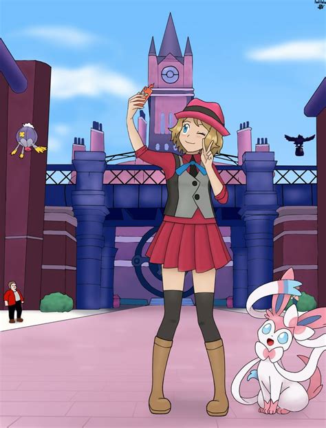 Pokemon Trainer Serena in Galar + Sylveon by FankiFalu on DeviantArt | Pokemon ash and serena ...