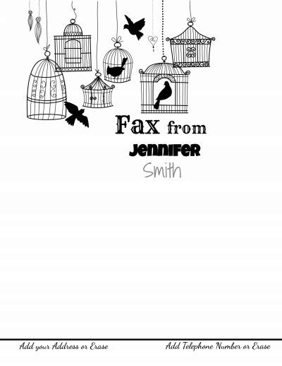 Fax Cover Letter