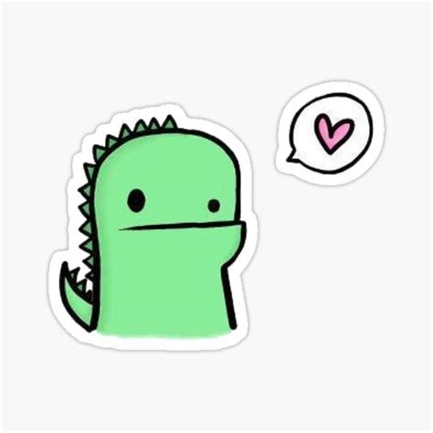 "dino" Sticker by xvalentinement | Redbubble