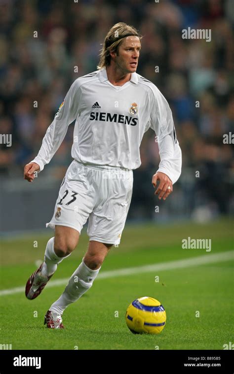 David Beckham, with Real Madrid, F.C Stock Photo - Alamy