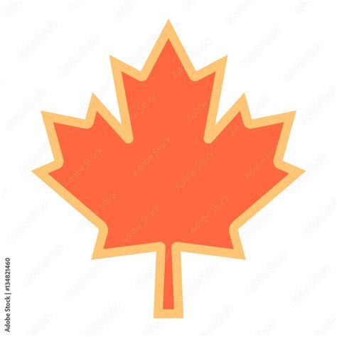 Canadian Maple Leaf Symbol Stock Vector | Adobe Stock